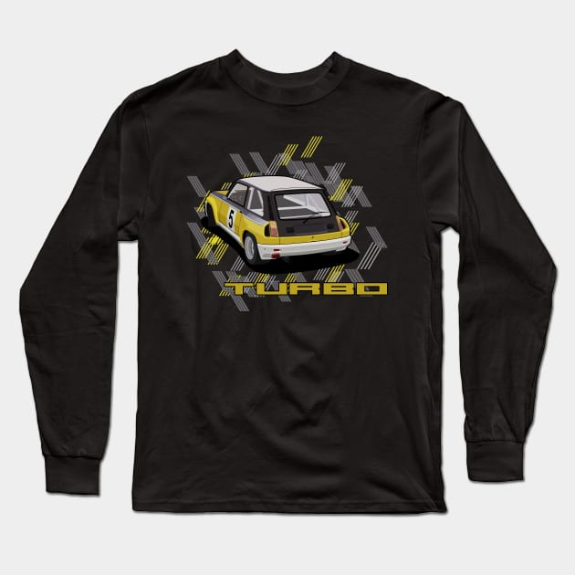 Renault 5 Turbo Long Sleeve T-Shirt by AutomotiveArt